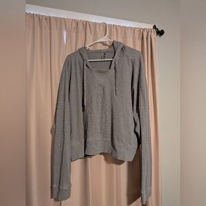 Mono B Waffle Knit Long Sleeve Shirt